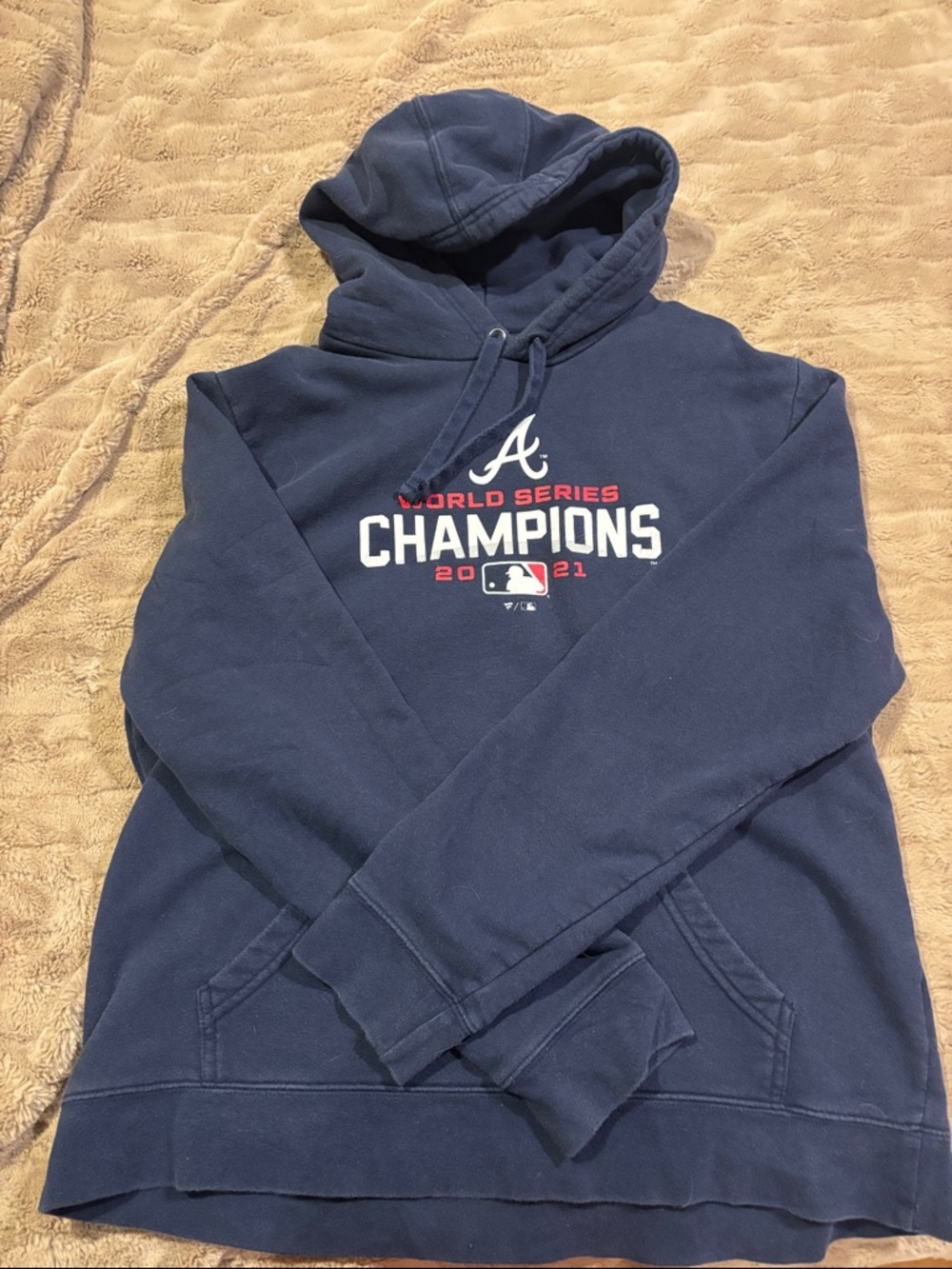 Atlanta Braves Navy World Series Champions Pullover Hoodie
